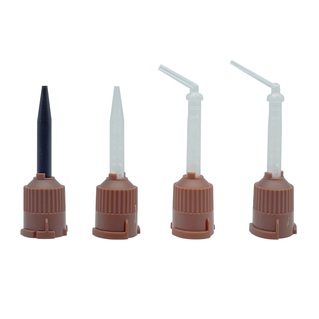 50Pcs Dental Materials Dentistry Silicone Rubber Conveying Mixing Head Disposable Impression Nozzles Mixing Tips Mixing Tube